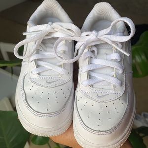 All white Nike Air Force 1 size 9c